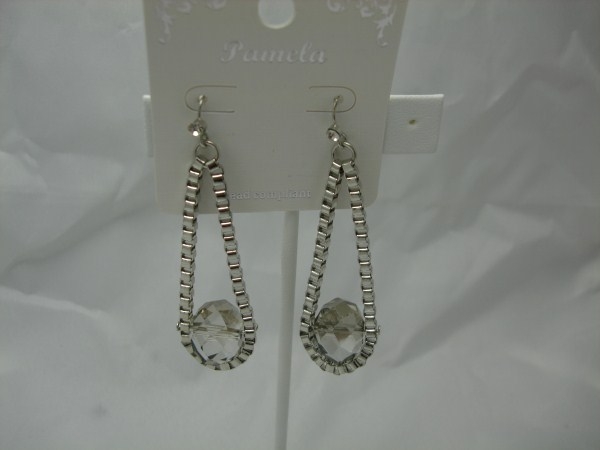 Hematite Stone Silver Earring